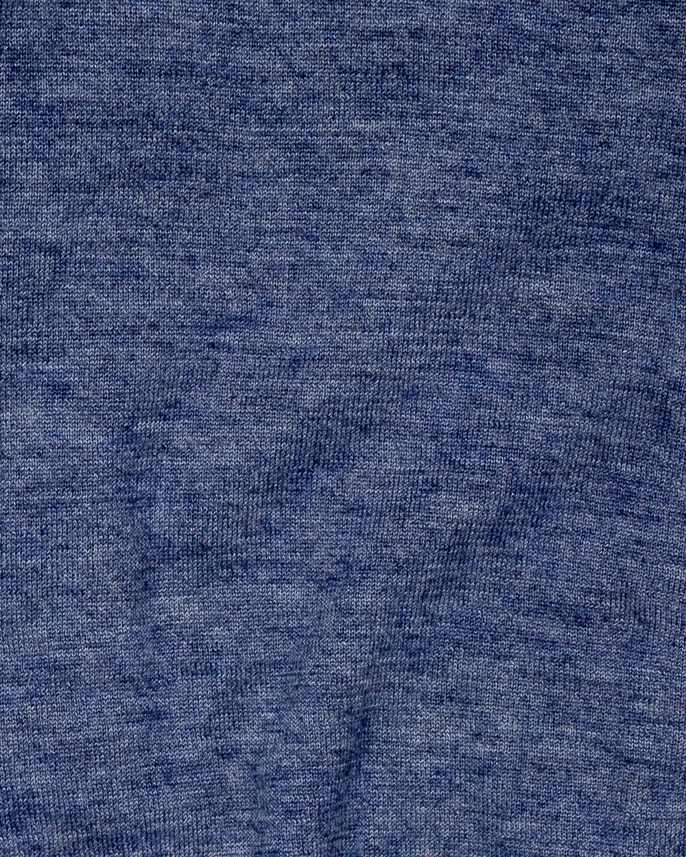 Indigo Melange Zip Knit Sweater