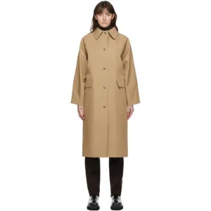 KASSL Editions Beige Wool Original Below Trench Coat