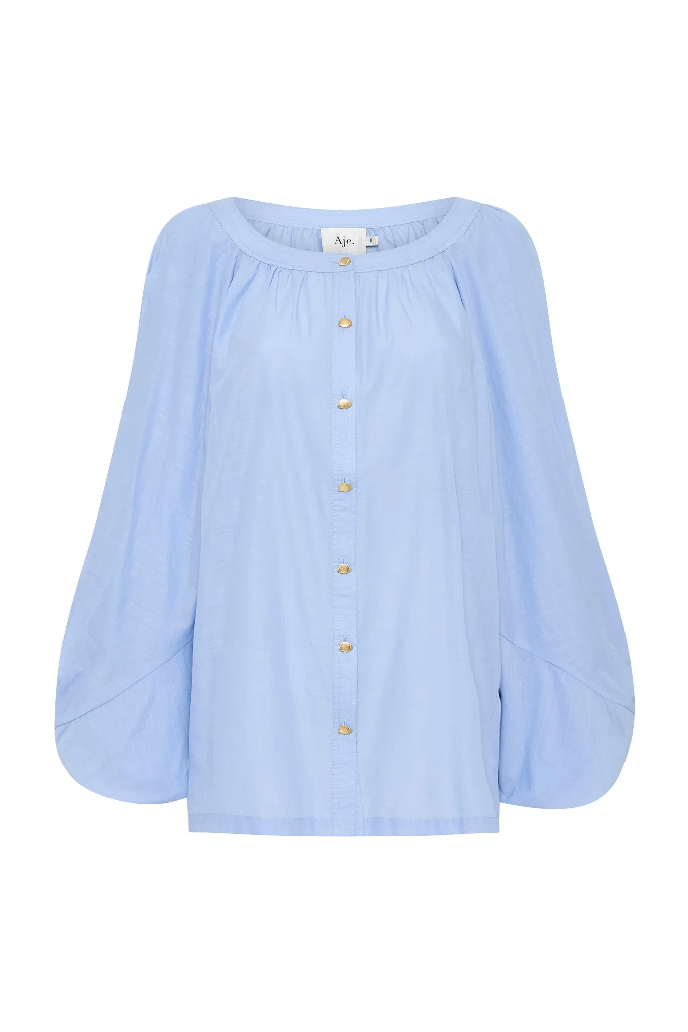 Violet Knot Sleeve Blouse